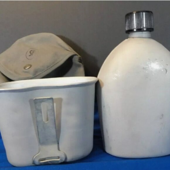 Original Army Drinking Flask M48 Norwegian Water Bottle Military Canteen Norway main image 0